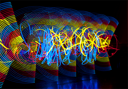 Photo of Light writing with neon lights