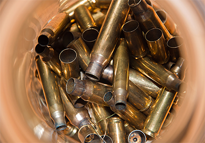 Photo of brass shell casings