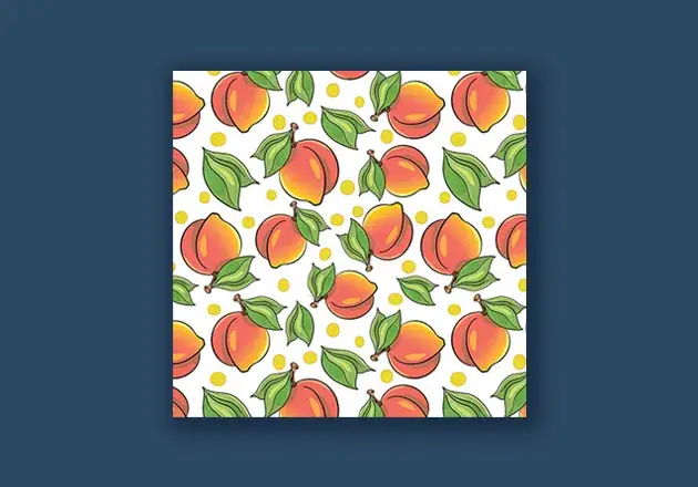 Seamless botanical fruit pattern illustration for lifestyle and kitchen products