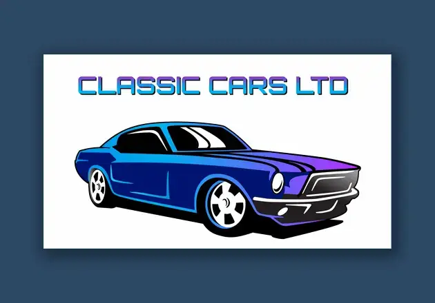 Retro classic car vector illustration with narrative lighting and detail