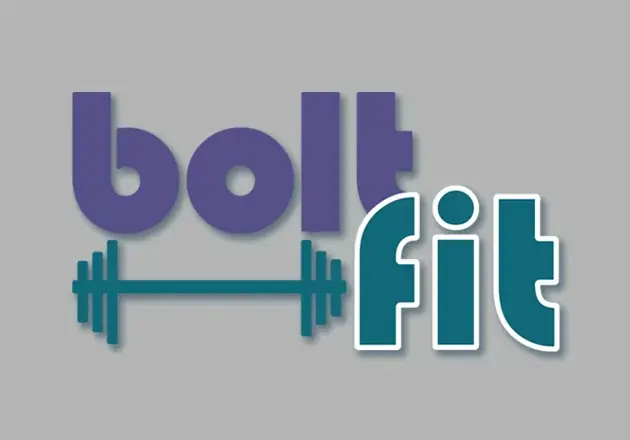 Bolt Fit athletic logo design - Vector illustration by Orla Cahill