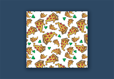 Pizza Pattern Illustration