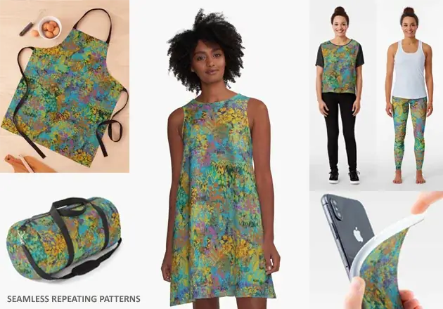 Custom Surface Pattern design and mockups by Orla Cahill Galway