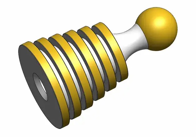 Individual tree top part model for 3D printing and steel fabrication