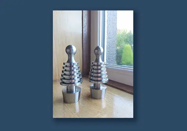 Final assembly of CNC machined steel parts