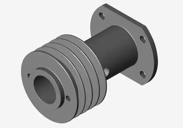 Photorealistic 3D product render of a Cicada Engine cylinder